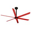 Maxx Air 108 In. Indoor 6-Speed HVLS Ceiling Fan in Red HVLS 108 BLKR